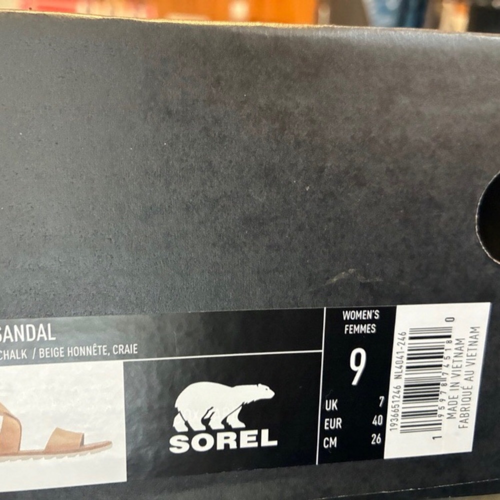 SOREL Women's Beige Cross-Strap Sandals - Picture 5 of 5